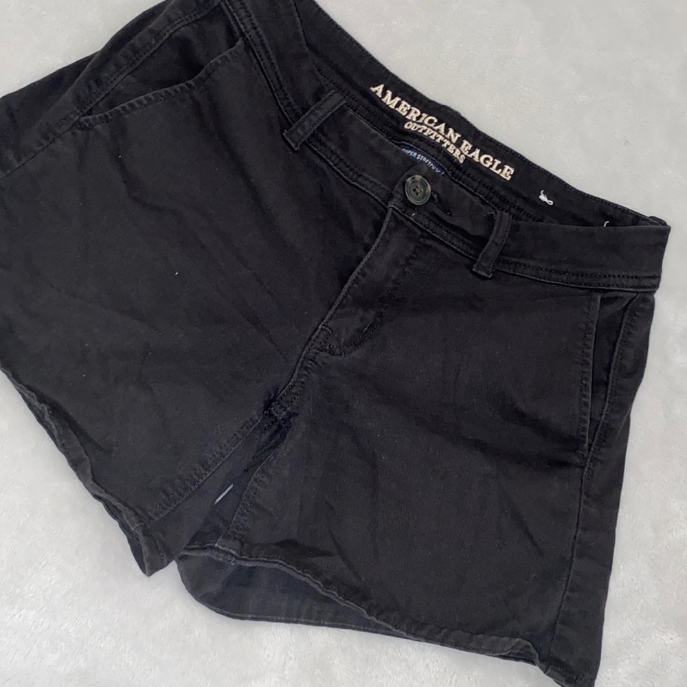 American eagle black shorts
